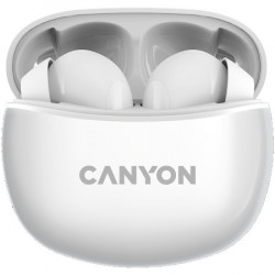 Canyon TWS-5 bluetooth headset, type-C, white ( CNS-TWS5W ) - Img 1
