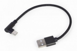 CC-USB2-AMCML-0.2M Gembird pod uglom USB Type-C kabl za punjenje i prenos podataka, 0.2 m, black - Img 2