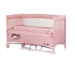 Chipolino Prenosivi krevetac 2 nivoa Relax Tiger pink powder ( KOSIRE2691P )