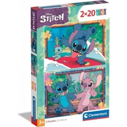 Clementoni puzzle 2x20 disney stich ( CL24809 ) -1