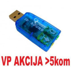 CMP-SOUNDUSB13 ** Gembird USB 5.1 3D zvucna karta, zamenjuje audio kontrolor u PC (SC-USB-01) (223) - Img 4