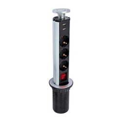 Commel pop-up utičnica 3 x suko + 2 x usb 1.8m kabl 3x1,5 ( c234-181 )
