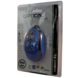 Connect XL miš optički, 800dpi, USB, plava boja - CXL-M100BU - Img 4