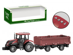 Crveni traktor sa prikolicom - zvuk i svetlo ( 403604 ) - Img 1