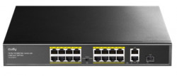 Cudy FS1018PS1 16-Port 10/100M PoE+Switch, 1Gbit Uplink + 1Gbit Combo SFP Port, 200W( PFS4218-16ET- - Img 1