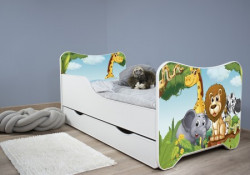 Dečiji krevet 160x80 cm happy kitty+fioka AFRICA ( 7459 ) - Img 1