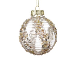 Dekordom dekoracija - hanging bauble 8cm 026233 - transparent - kmg ( 045622 )