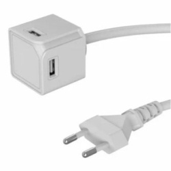 Designnest Usb cube produžni kabl, beli ( 10464wt/eueumc )