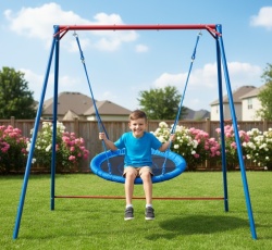 Double Fun Gnezdo - velika ljuljaška za decu - metalna konstrukcija 120x160x200