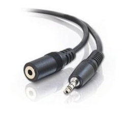 E-green audio 3.5mm stereo (m) - 3.5mm stereo (f) nastavak 3m crni Kabl ( 19478 )
