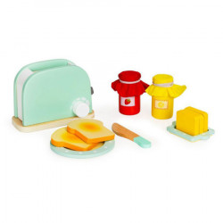 Eco toys drveni toster sa aksesoarima 11 elemenata ( HM200720 ) - Img 1