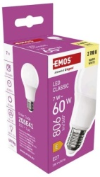 Emos zq5e41 Led sijalica classic a60 7w(60w) 806lm e27 ww ( 3608 )