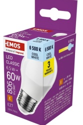 Emos zq6e44 Led sijalica classic mini globe 6,5w(60w) 806lm e27 cw ( 3624 )