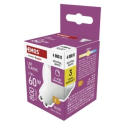 Emos zq8e44s Led sijalica classic mr16 7w(60w) 800lm gu10 nw 3-step dimmabilna ( 3757 )