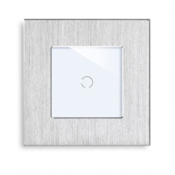 Exeshop 1g wi-fi pametni prekidačI al silver (WiFi touch switch) ( ss023 )
