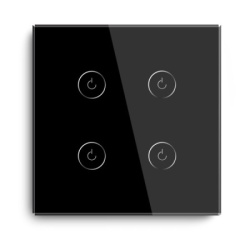 Exeshop wi-fi pametni prekidač 4g tuya crni (WiFi touch switch) ( ss020 )