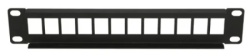 Extralink 12 Port 10 Patcpanel, Modular, 12 ports,Crni,Metal