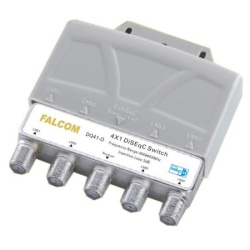 Falcom diseqc sklopka, 4 ulaza, sa kučištem - DQ41-O
