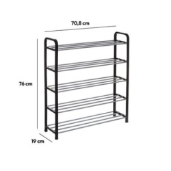 Five stalak za obucu 70,8x19x76cm pp/metal natural ( 160434 )-4