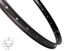 Force felga mach1 klixx disc 622x23, 32h, crna ( 70141 )