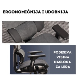 Formula ergonomična stolica siva ( F001 ) - Img 6