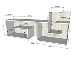 Futrix Tv komoda Evi 2 Bela ( 30629 ) -3