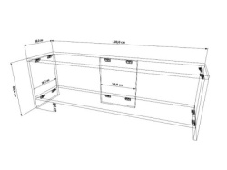 Futrix Tv komoda Evi 23 Bela ( 30750 ) -3