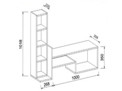 Futrix Tv komoda Magnum belo - crveno ( 34373 ) -2