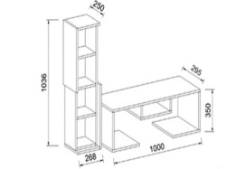 Futrix Tv komoda presek belo orah ( 34328 ) -2