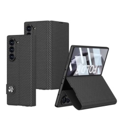 Futrola leather za samsung f956b galaxy z fold 6 5g karbon crna (gkk case) ( F116688 )