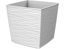Gardino-saksija finesa kvadrat 30x30x29h bela ( 34482 )