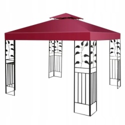 Gazebo platno 3x3 bordo ( 1460 ) -3