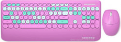 Geezer WL retro set tastatura i miš u pink boji ( SMK-679395AGPK ) - Img 6
