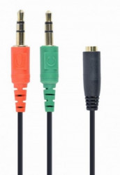 Gembird 3.5mm headphone mic audio Y splitter cable female to 2x3.5mm male adapter CCA-418 - Img 2