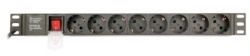  Gembird EG-PDU-014-C14 C14 Produzni kabl sa zastitom 8 uticnica 10A, PDU 1U, aluminium, 3m-1