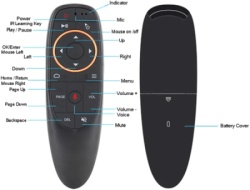 Gembird GMB-G10S Air Mouse Google Voice Control, IR Learning Remote Control-3