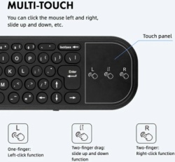 Gembird GMB-G60S PRO BT Air Mouse 2.4GHz Wireless BT connection gyroscope voice remote control-3