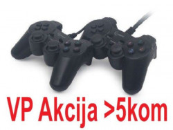 Gembird JPD-UDV2-01 USB 2.0 double analog vibration gamepad black (684) - Img 4