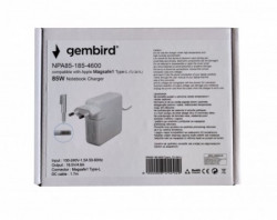 Gembird NPA85-185-4600 (TJ-341L Apple Type-L) punjac za laptop 85W-18.5V-4.6A, Magsafe1 Type-L - Img 1