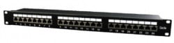 Gembird NPP-C524-002 Cat.5E 24 port shielded patch panel, 19 1U - Img 1