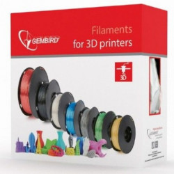 Gembird PLA filament za 3D stampac 1.75mm, kotur 1KG black 3DP-PLA1.75-01-BK - Img 2