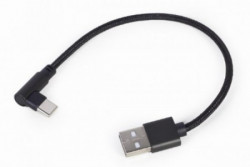 Gembird pod uglom USB type-C kabl za punjenje i prenos podataka, 0.2 m, black CC-USB2-AMCML-0.2M - Img 2