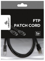 Gembird PP22-2M/BK mrezni kabl FTP Cat5e Patch cord, 2m black - Img 2
