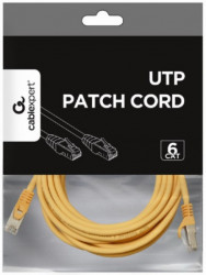 Gembird PP6U-5M/Y mrezni kabl, CAT6 UTP Patch cord 5m yellow - Img 1