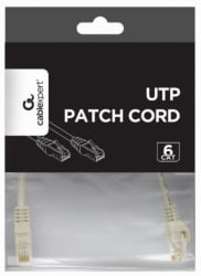 Gembird PP6U-CU-0.25M  Mrezni kabl, CAT6 BAKARNI UTP Patch cord 0.25m grey-1