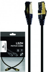 Gembird PP8-LSZHCU-BK-7.5M Mrezni kabl S/FTP Cat.8 LSZH patch cord, black 7,5m - Img 1