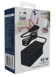 Gembird TA-UC-2A2C-PD65-01-BK 4-port 65W GaN USB PowerDelivery brzi punjac -8