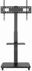 Gembird TVS-75S-02 Mobilni sto sa tockicima, 37-75, crne boje