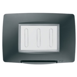 Gewiss Chorus, vodonepropusni poklopac 3M, IP55, crni, EOL ( Gw16703tn )