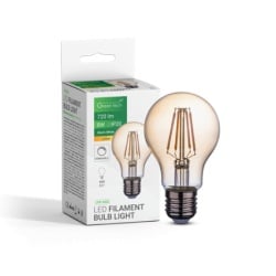 Green tech led sijalica filament amber dimabilna e27 8w 2300k ac220v a60 ( LFB-5002 )